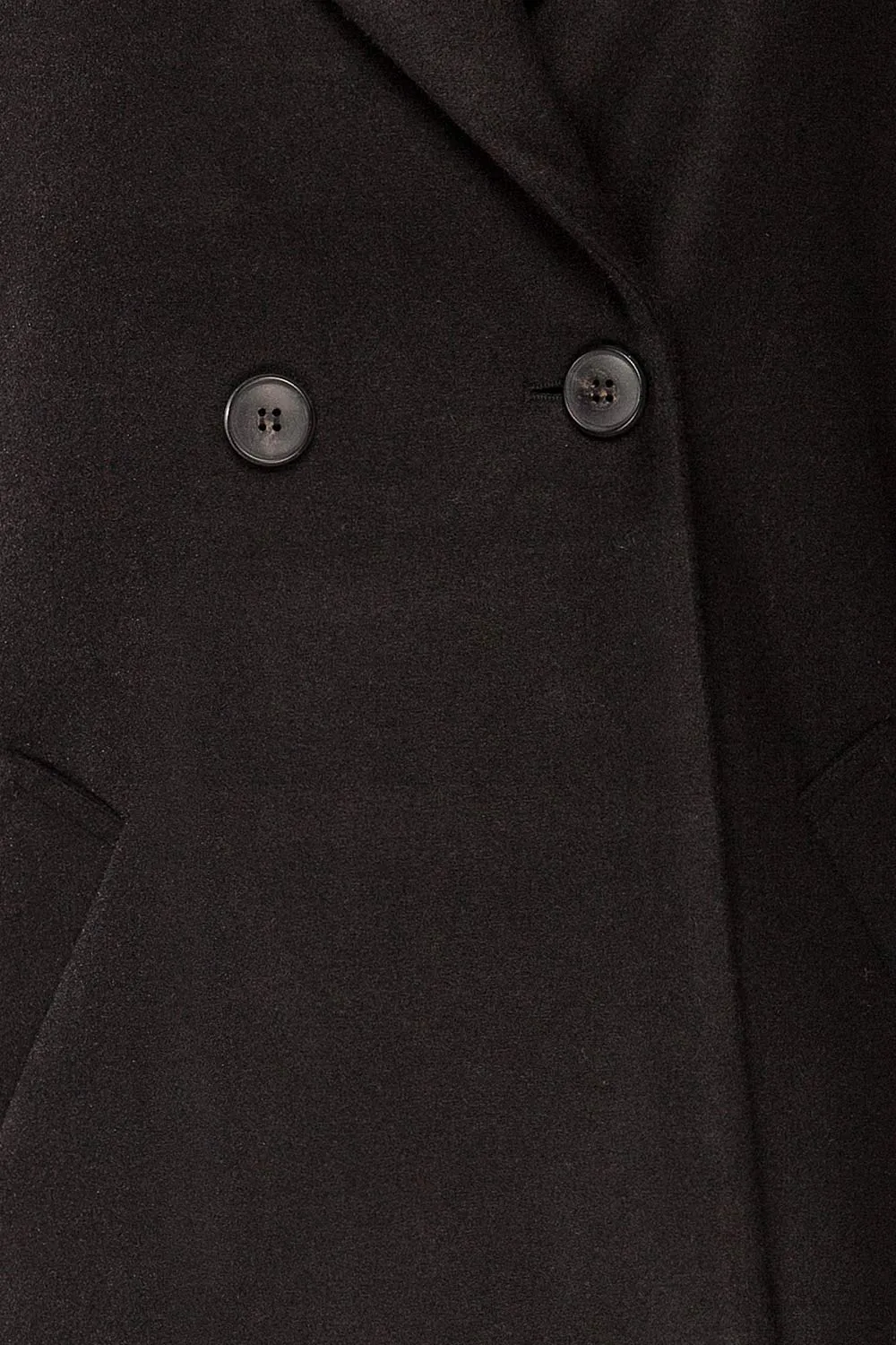 Youri Black | Buttoned Trench Coat w/ Pockets