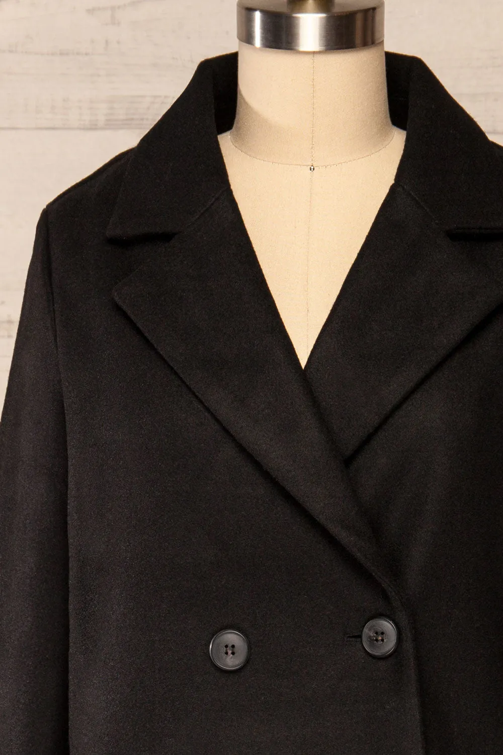 Youri Black | Buttoned Trench Coat w/ Pockets