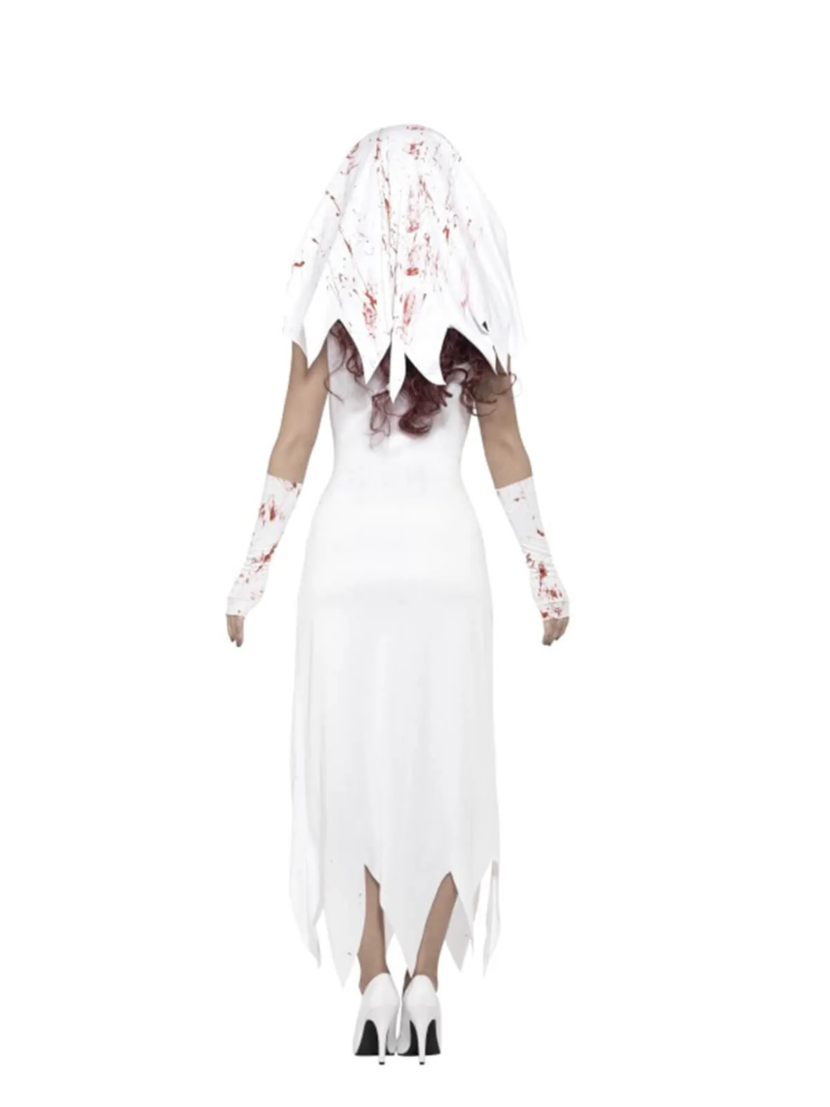 Zombie Bride Halloween Costume, White